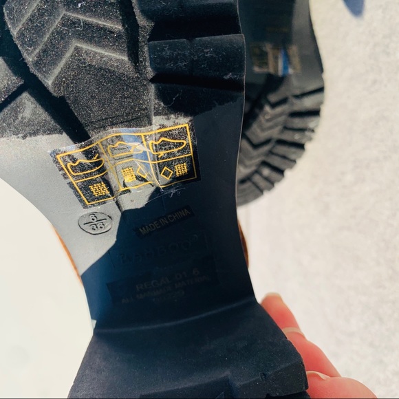 Bamboo Tractor Chunky Heel Platform Lace Up Boots - Picture 6 of 8